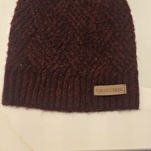 Clear Creek Burgundy Knit Beanie